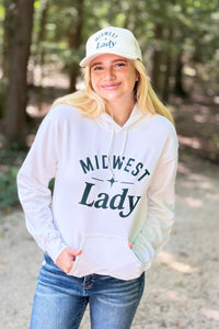 Midwest Lady Hoodie - White