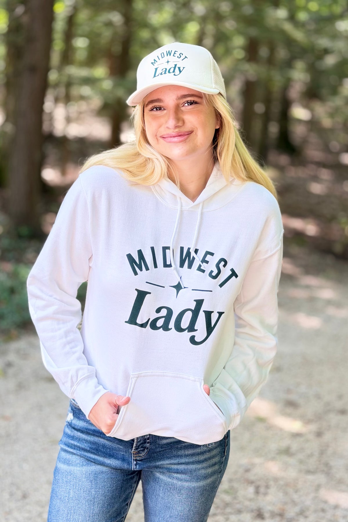 Midwest Lady Hoodie - White
