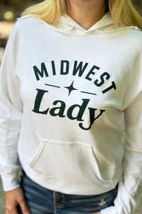 Midwest Lady Hoodie - White