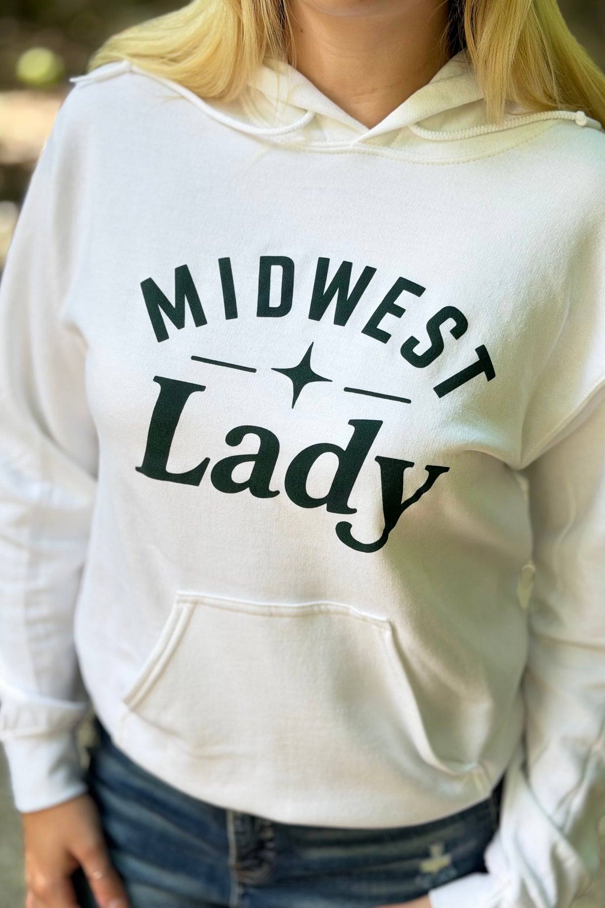 Midwest Lady Hoodie - White