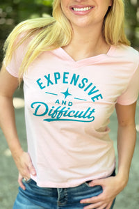 Expensive And Difficult Tee - Pink