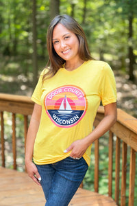 Door County Sunset Sail Large - Yellow