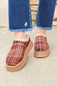 Brandi Mocha Tweed Mule Slipper