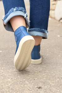 August Leather Sneaker Hightop - Wishes