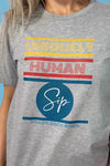 'Uniquely Human' Grey Sip T-Shirt