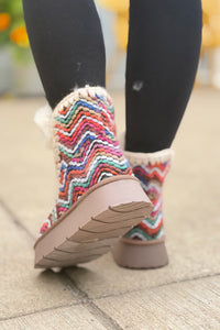 Joyce Shearling Trim Platform Boot