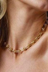 Knot Chain Necklace - Gold