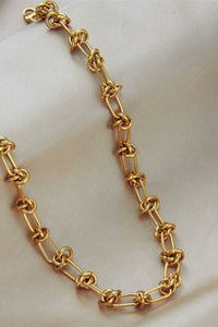 Knot Chain Necklace - Gold