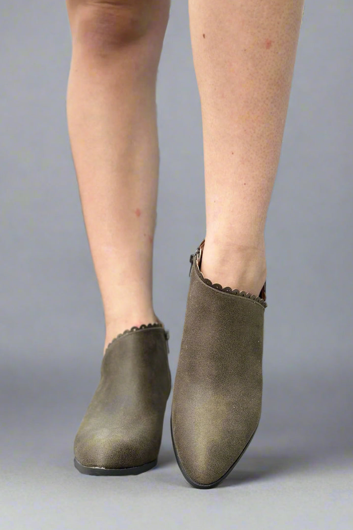 Tessa Bootie - Olive