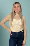 Sheer Lace Top - Cream