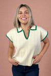 Collared Sweater Vest - Off White