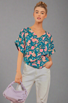 Casual Print Top - Teal