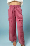 Casual Cargo Pants - Cherry Blossom