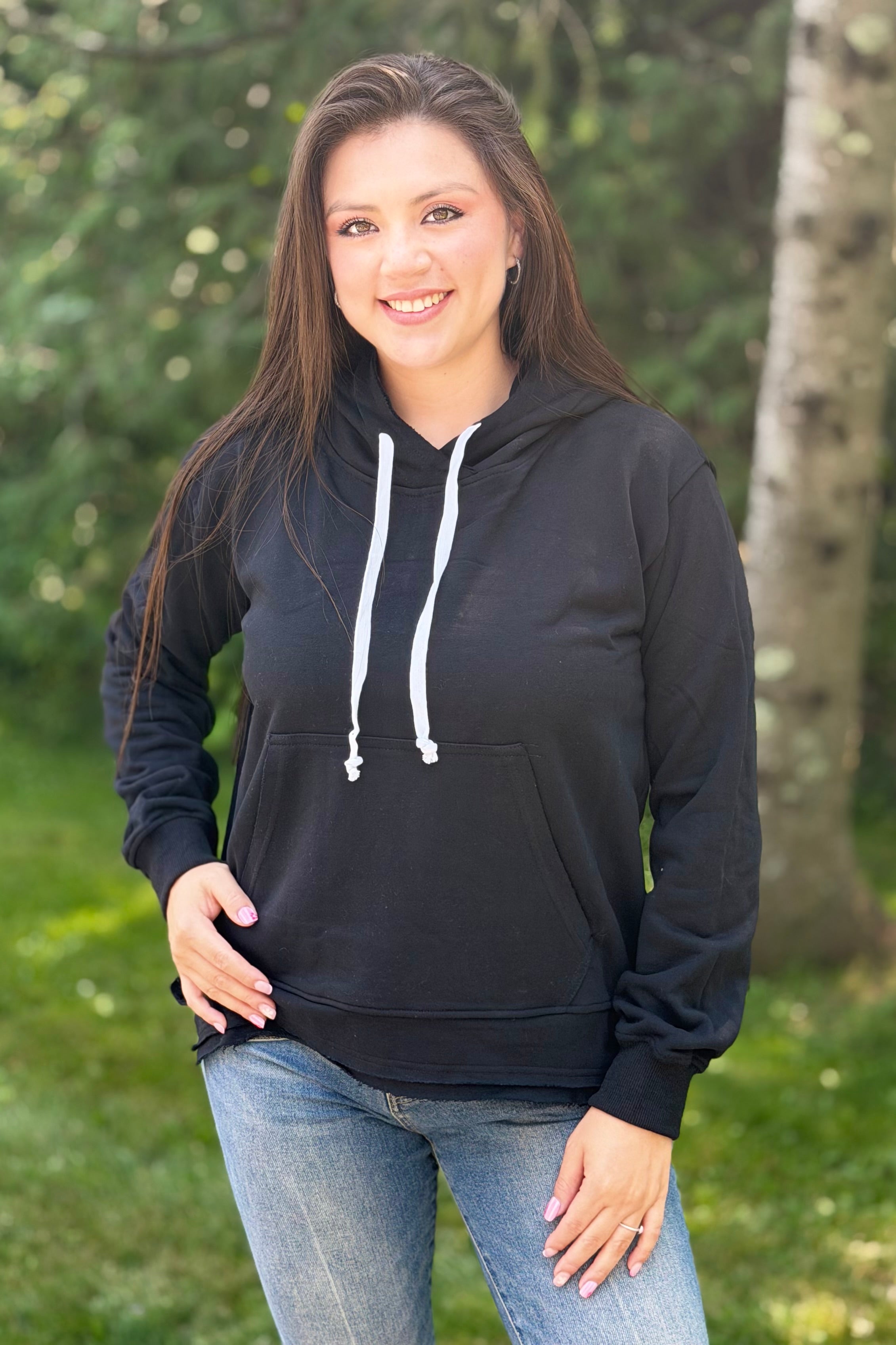 Clara Hooded Sweatshirt - Black