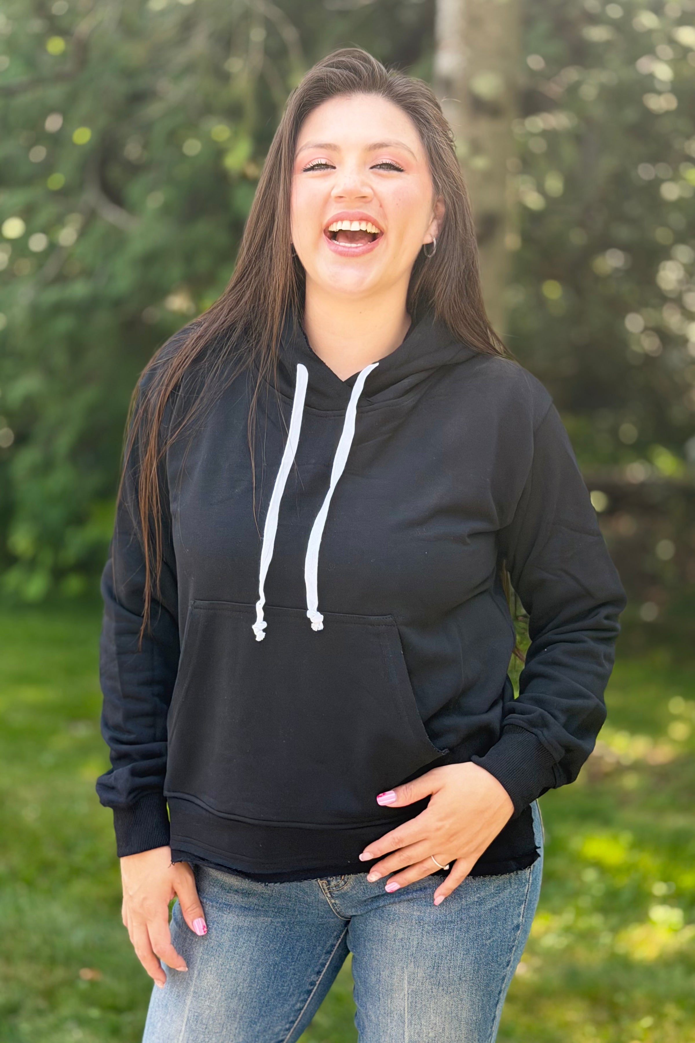 Clara Hooded Sweatshirt - Black