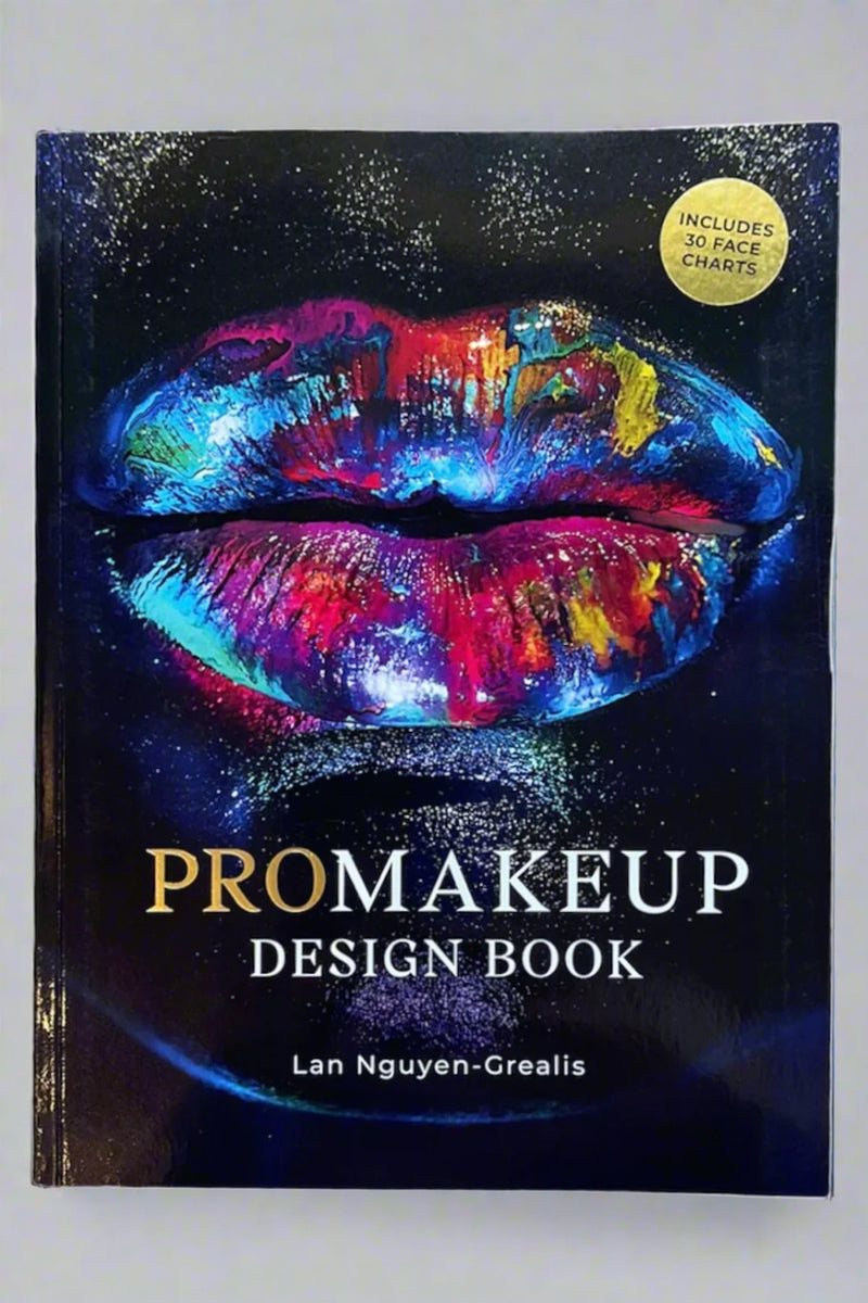The cover of ProMakeup Design Book by Lan Nguyen-Grealis.