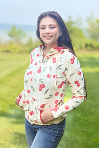 Half Zip Sweatshirt - Cherry On Top