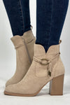 Cammy Heel Bootie - Sand
