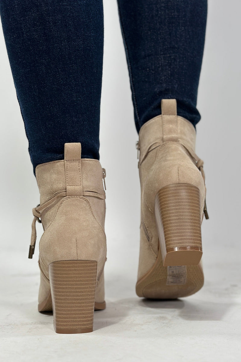 Cammy Heel Bootie - Sand