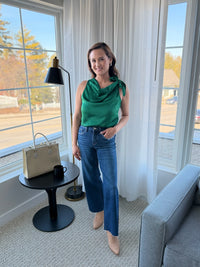 Tummy Control Mid Rise Wide Leg Jeans L11