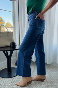 Tummy Control Mid Rise Wide Leg Jeans L11