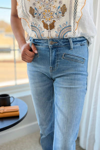 Mid Rise Bootcut Welt Pockets C269