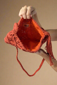 Adria Woven Crossbody - Red