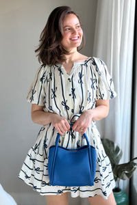 Clara Satchel/Crossbody Bag - Royal Blue