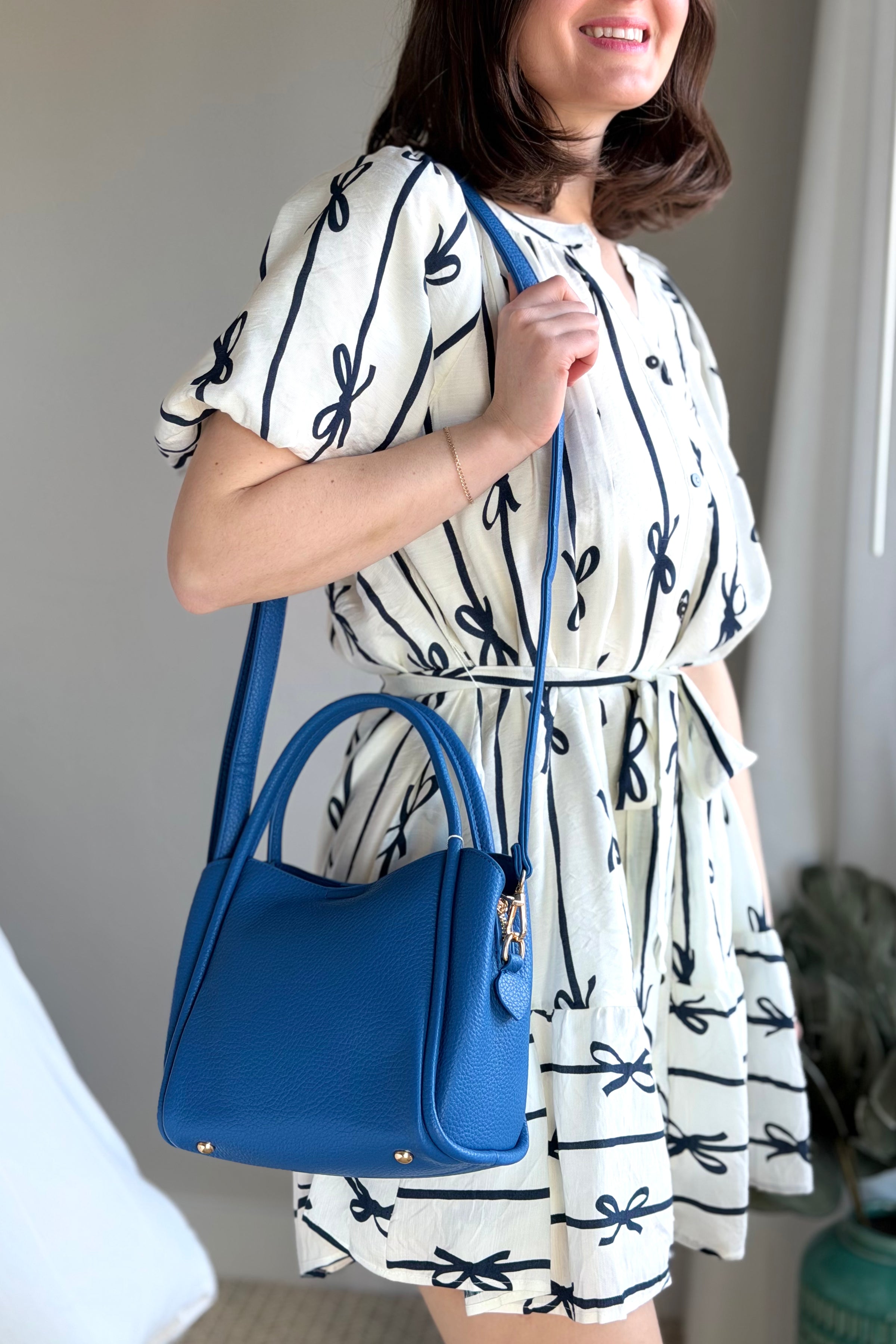 Clara Satchel/Crossbody Bag - Royal Blue