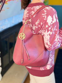 Lisanna Hobo Bag - Burgundy