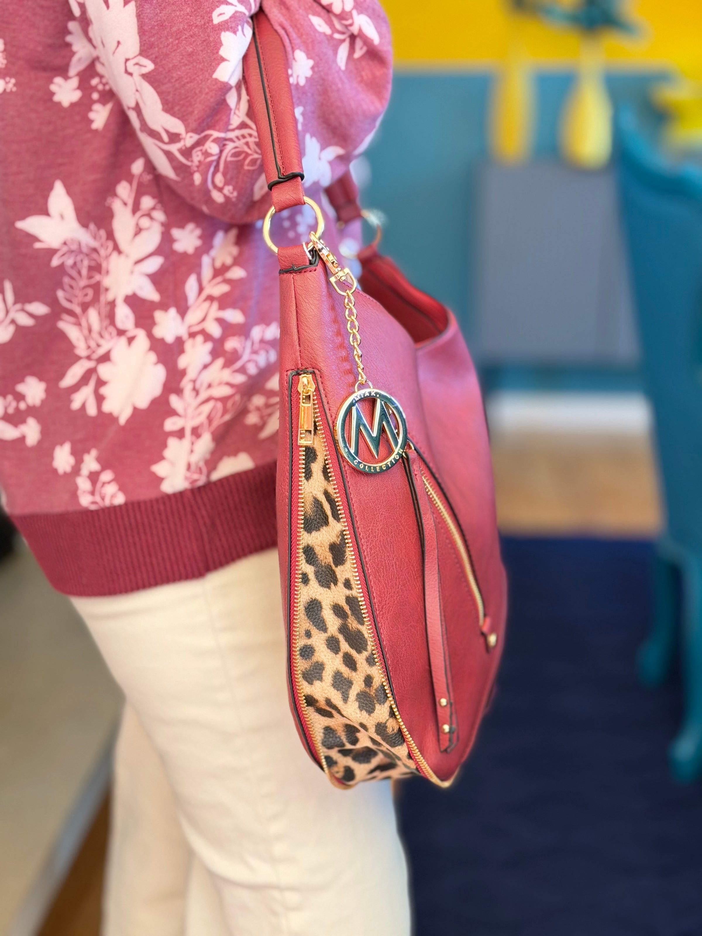 Lisanna Hobo Bag - Burgundy
