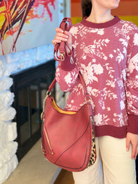 Lisanna Hobo Bag - Burgundy