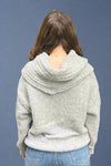 Soft Cowl Neck Sweater - Gray