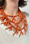 Coral Branch Necklace - Orange