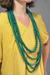 5-Layer Chunky Bead Necklace - Turquoise