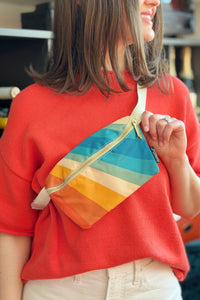 Fanny Pack / Sling Bag - Retro Rainbow