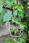 Wisconsin Home Wood Ornament
