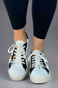 Shauna Sneaker - Black + White