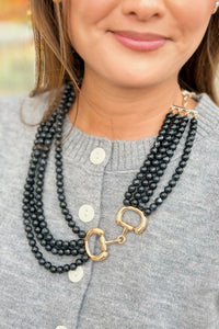 Polished Rider Necklace – Black