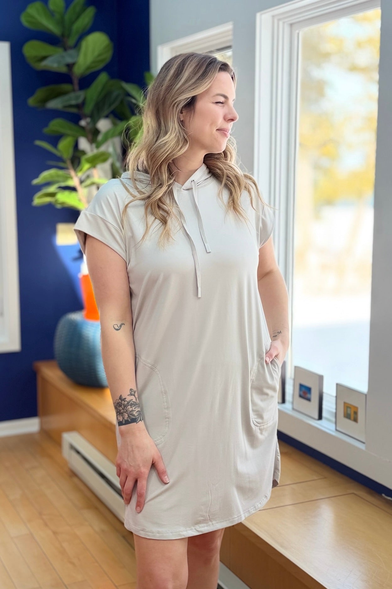 Marlena Dress - Light Grey