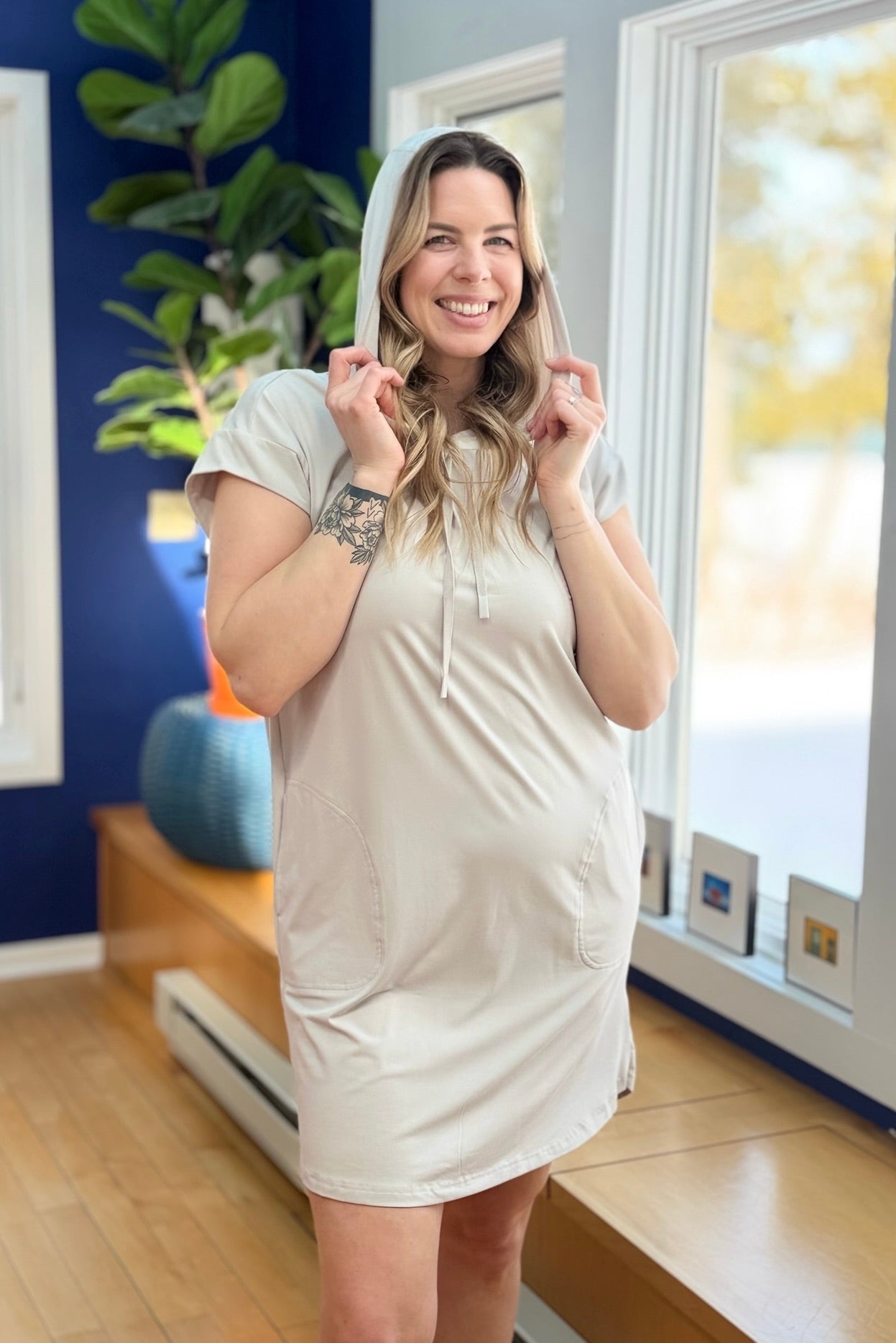 Marlena Dress - Light Grey