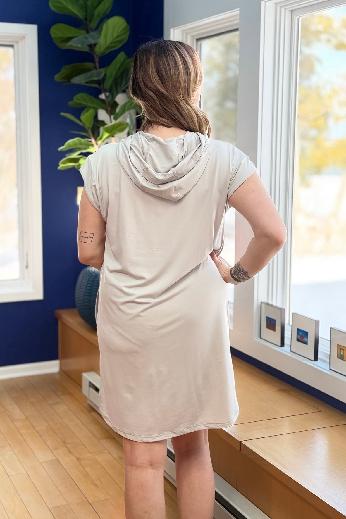 Marlena Dress - Light Grey