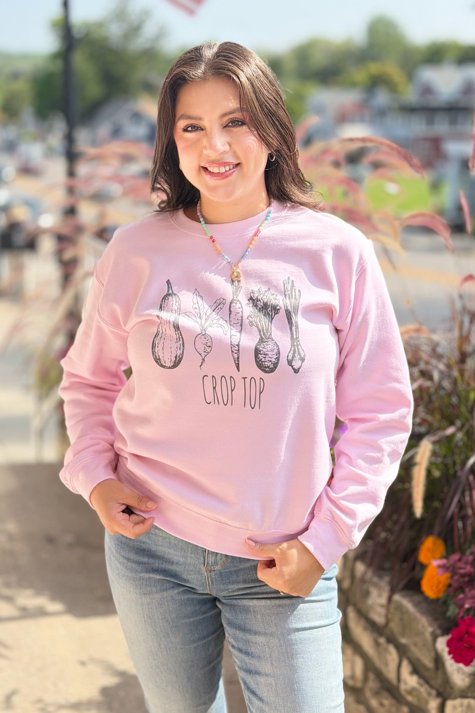 Gardening Sweatshirt - Pink