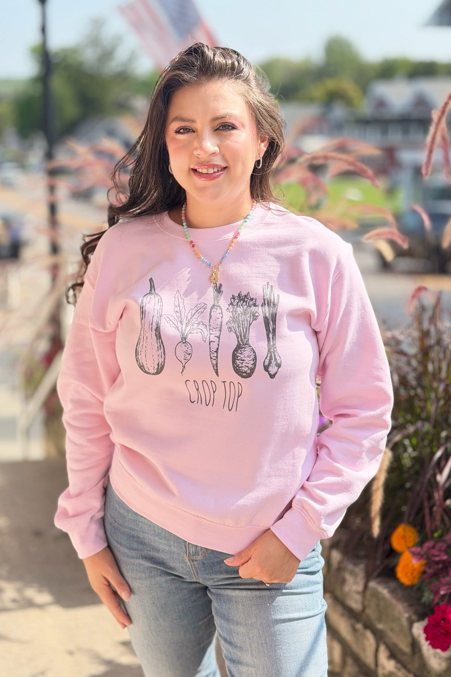 Gardening Sweatshirt - Pink