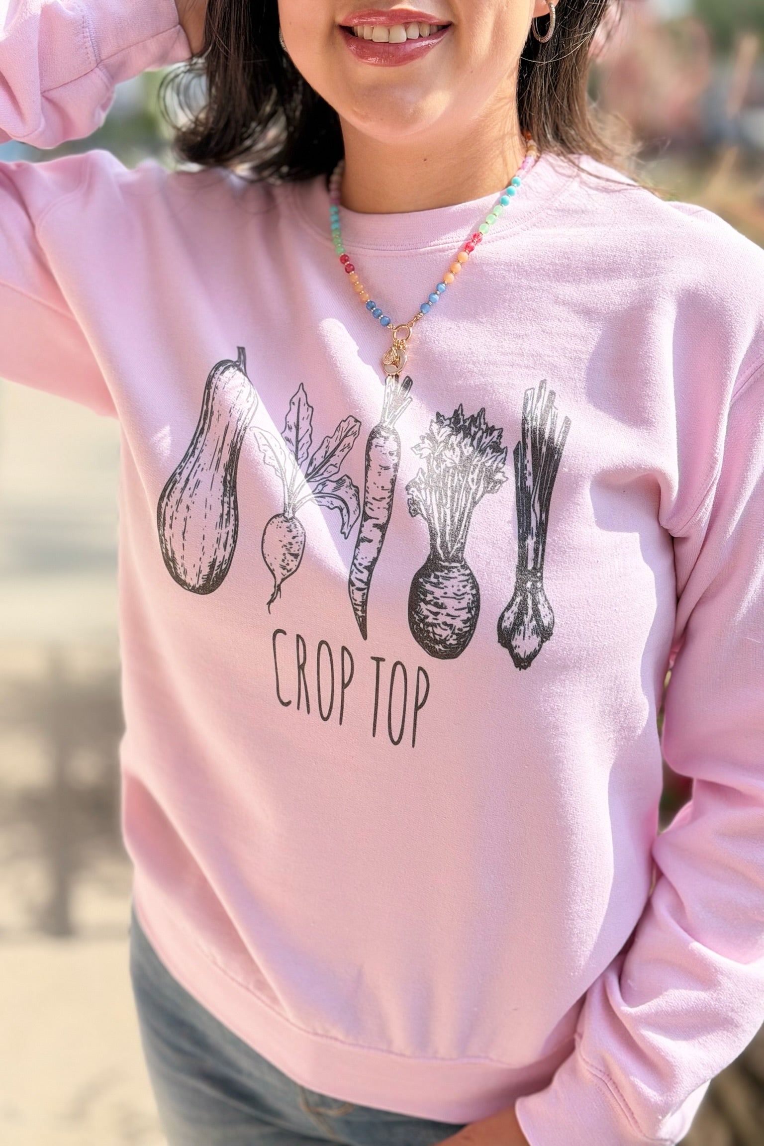 Gardening Sweatshirt - Pink