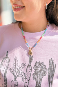 Beaded Nautical Charm Necklace