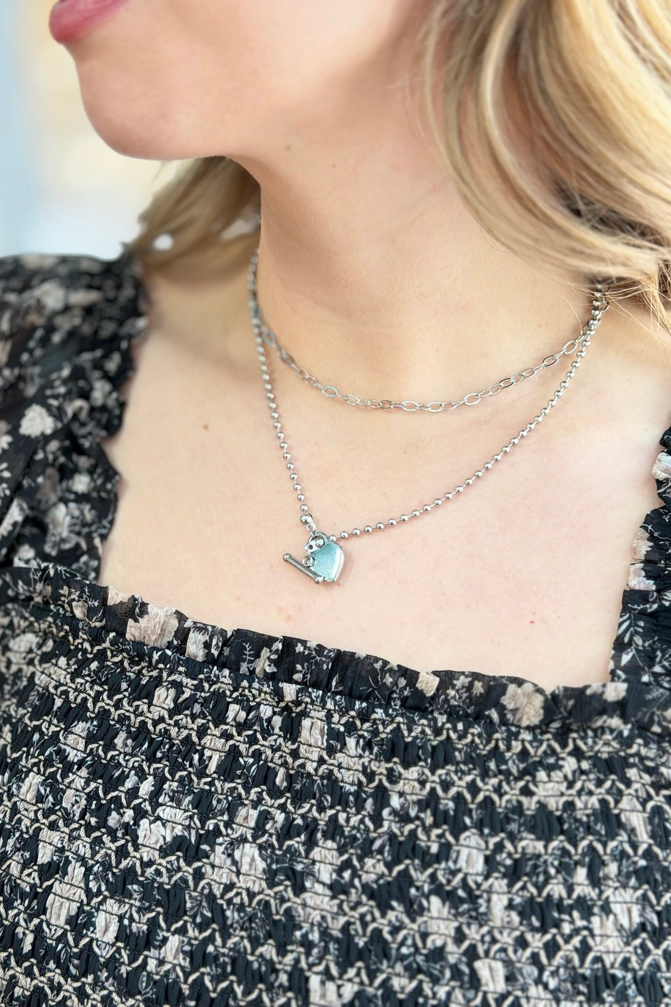 Printed Floral Square Neck Mini Dress