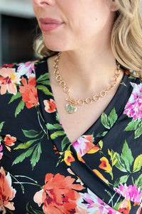 Floral Wrap Maxi Dress - Black