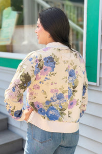 Floral Sweatshirt - Cream