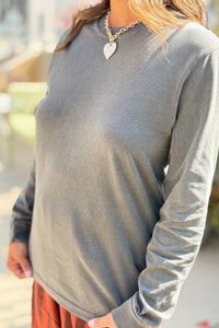 Comfort Long Sleeve Tee - Pepper